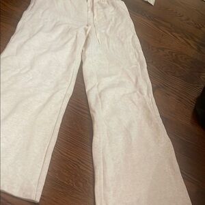 Victoria Secret Cream Wide-Leg Pants